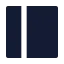 Layoutleft icon with solid sharp style