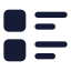 Layoutlist icon with solid standard style