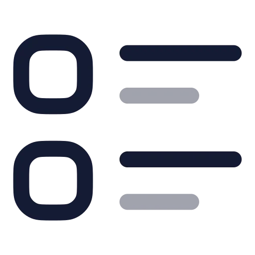 Layout List Icon in Twotone Rounded style