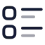 Layoutlist icon with twotone rounded style