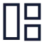 Layoutpanelleft icon with stroke sharp style