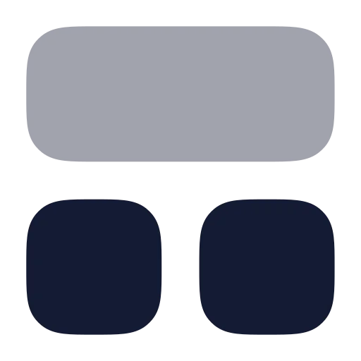 Layout Panel Top Icon in Bulk Rounded style