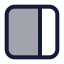 Layoutright icon with duotone standard style