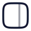 Layoutright icon with twotone rounded style