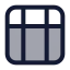 Layouttable icon with duotone standard style