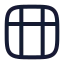 Layouttable icon with stroke rounded style
