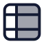 Layouttable icon with duotone standard style