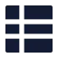 Layouttable icon with solid sharp style