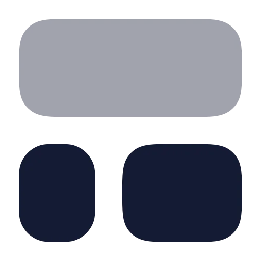 Layout Template Icon in Bulk Rounded style