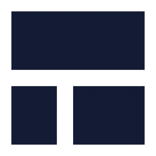 Layout Template Icon in Solid Sharp style