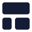 Layouttemplate icon with solid standard style
