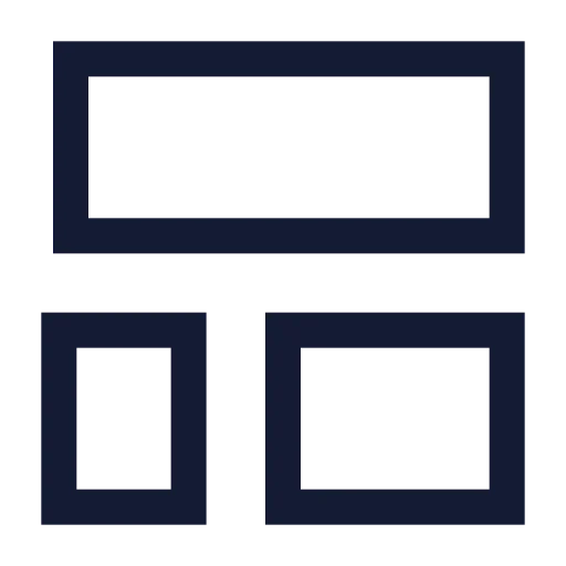 Layout Template Icon in Stroke Sharp style