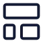 Layouttemplate icon with stroke standard style