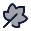 Leaf icon with duotone rounded style