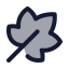 Leaf icon with duotone standard style