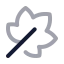 Leaf icon with twotone rounded style
