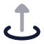 Leavinggeofence icon with bulk rounded style
