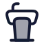 Lectern icon with duotone rounded style