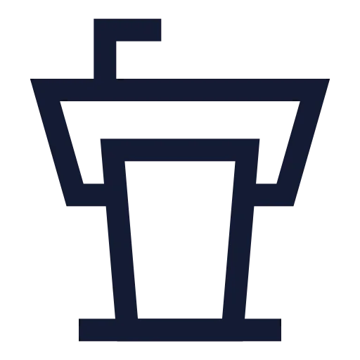 Lectern Icon in Stroke Sharp style