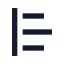 Lefttorightblockquote icon with solid sharp style
