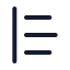 Lefttorightblockquote icon with stroke rounded style