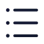 Lefttorightlistbullet icon with stroke rounded style