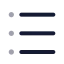 Lefttorightlistbullet icon with twotone rounded style