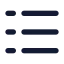 Lefttorightlistdash icon with solid rounded style