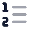 Left To Right List Number icon preview
