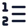 Left To Right List Number icon preview