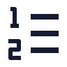 Left To Right List Number icon preview