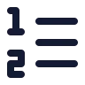 Left To Right List Number icon preview