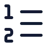 Left To Right List Number icon preview