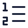 Left To Right List Number icon preview