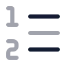 Left To Right List Number icon preview