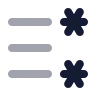 Left To Right List Star 01 icon preview