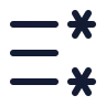 Left To Right List Star 01 icon preview