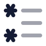 Left To Right List Star icon preview