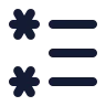 Left To Right List Star icon preview