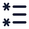 Left To Right List Star icon preview