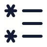 Left To Right List Star icon preview