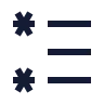 Left To Right List Star icon preview