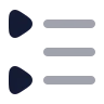 Left To Right List Triangle icon preview