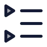 Left To Right List Triangle icon preview