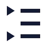 Left To Right List Triangle icon preview