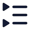 Left To Right List Triangle icon preview
