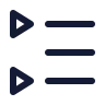Left To Right List Triangle icon preview