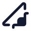 Lefttriangle icon with solid standard style