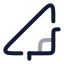 Lefttriangle icon with twotone rounded style
