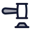 Legal icon with duotone standard style